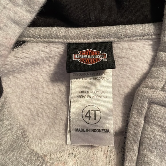 Harley Davidson Boys Pant/Sweatshirt Set size 4T - Picture 2 of 3